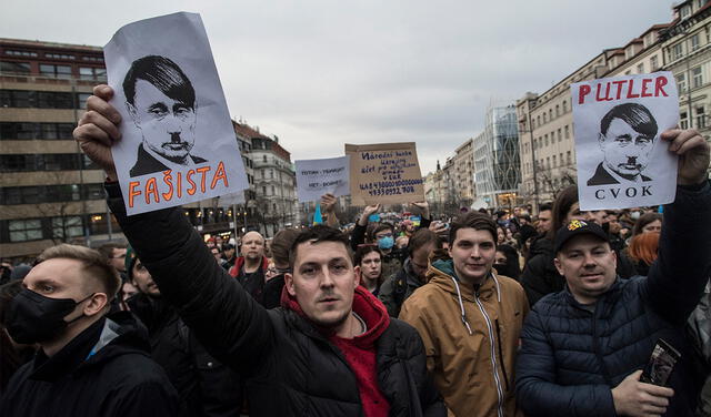 protestas ucrania rusia. Foto: AFP