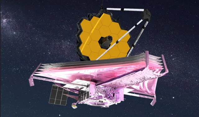El telescopio espacial James Webb tiene la capacidad de ver en las longitudes infrarrojas más largas. Imagen: NASA