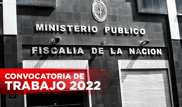 Convocatoria Ministerio público 2022