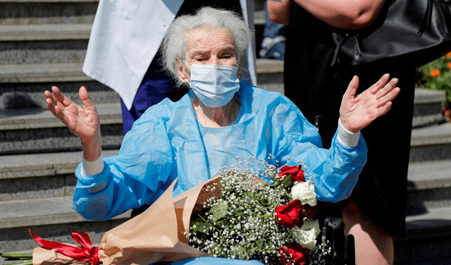 Mujer de 111 años supera el coronavirus