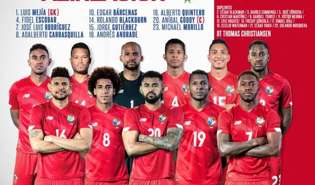 Equipo titular de Panamá. Foto: selección de Panamá