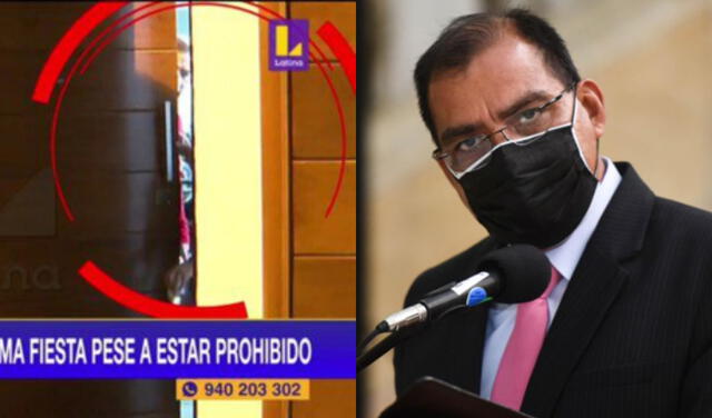 Ministro del Interior Luis Barranzuela es duramente criticado tras haber realizado, presuntamente, una reunión social en su domicilio. Foto: Captura Latina/Mininter