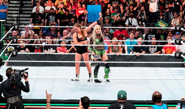 Liv Morgan es la primera luchadora que logra vencer a Ronda Rousey y que no es ninguna de las Four Horsewomen. Foto: WWE