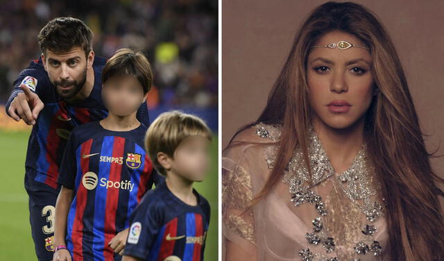 Hijos de Piqué asistieron a su despedida sin Shakira: así fue su tierno abrazo en el Camp Nou