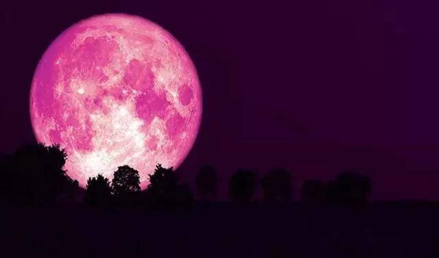 La Superluna de Fresa embellecerá los cielos con un resplandor rosáceo pocas veces repetido. Foto: difusión