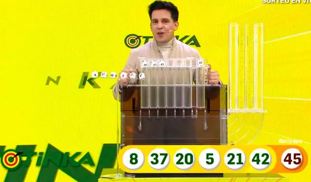Resultados Tinka 21 de julio de 2021. Foto: captura