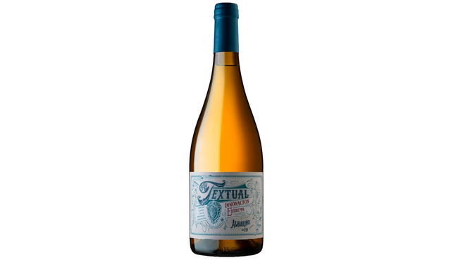 Textual Innovación Extrema Albariño 2019, vino blanco de Santa Julia de Mendoza.