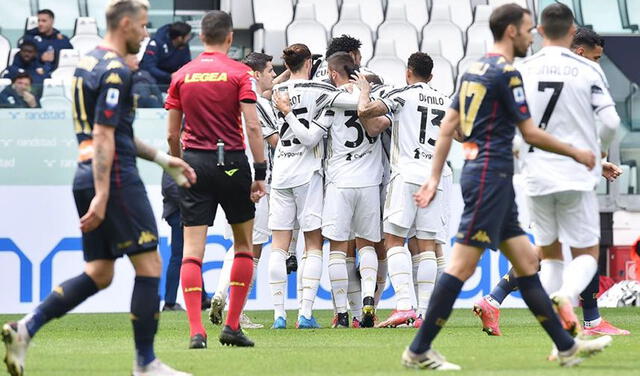 Juventus derrotó por 3-1 al Genoa en el fecha 30 de la Serie A. Foto: EFE