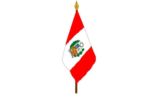 Ejemplo de estandarte peruano. Foto: difusión