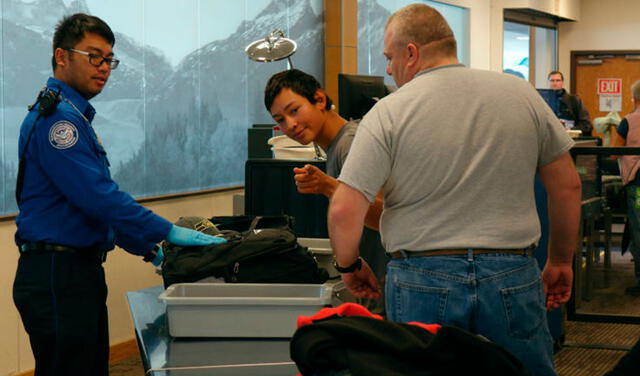 Los oficiales del TSA se ubican en los controles de entrada y salida de los terminales