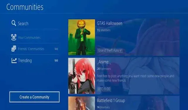 Así lucía Comunidades en PS4. Foto: Bolavip