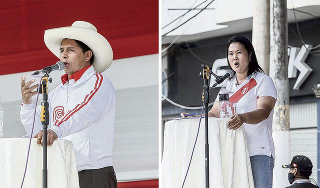 Las contradicciones de Fujimori y Castillo de cara a la segunda vuelta