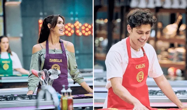 Isabella y Carlos son dos de los artistas que aún siguen en competencia. Foto: @masterchefcelebrityco / Instagram