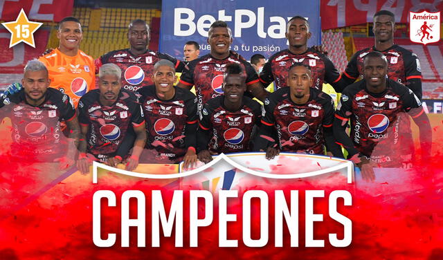 América de Cali de Aldair Rodríguez es campeón nacional del fútbol colombiano