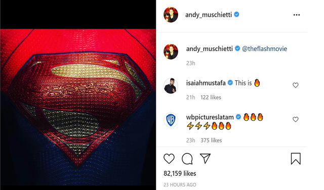 Supergirl será interpretado por la actriz Sasha Calle. Foto: Instagram/@andy_muschietti