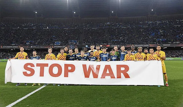 FC Barcelona, Napoli, Conflicto Ucrania-Rusia