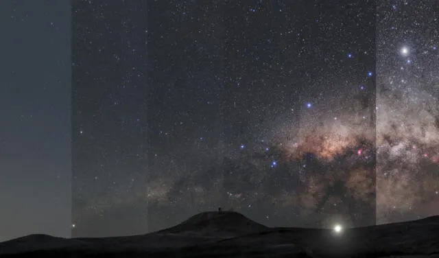 La cantidad de estrellas que vemos bajo un cielo oscuro y despejado depende de la contaminación lumínica a nuestro alrededor. Foto: ESO