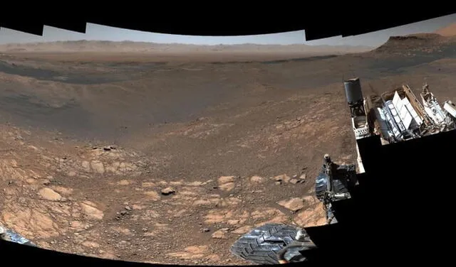 Imagen panorámica del Marte tomada por el rover Curiosity | Foto: NASA / JPL-Caltech / MSSS