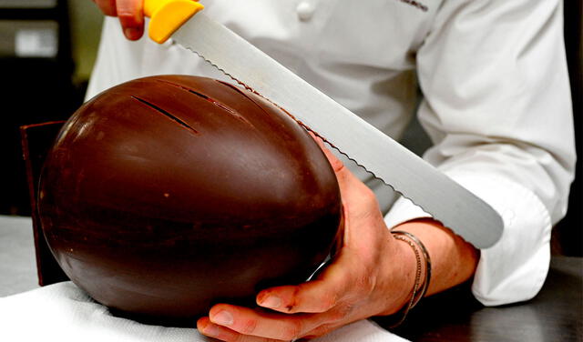 Actualmente, los huevos de Pascua son principalmente hechos de chocolate. Foto: AFP