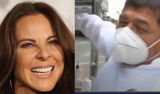 Kate del Castillo y emolientero en Lima