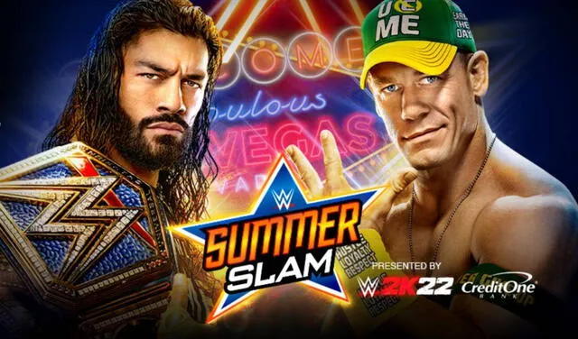 WWE SummerSlam 2021 promete ser uno de los eventos más vibrantes de este año. John Cena y Roman Reigns se enfrentan por el campeonato universal. Foto: captura difusión