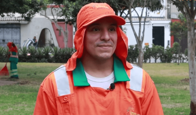 Jorge Vegazo es un destacado atleta peruano que se desempeña como operario de limpieza