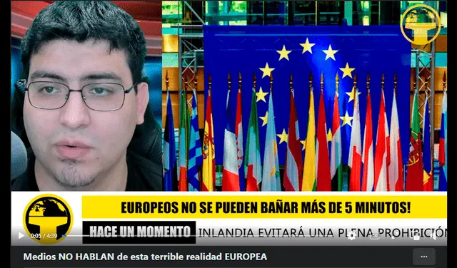 Video en el que se hace la afirmación sobre Suiza