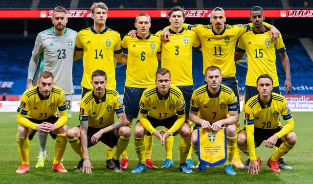 Equipo titular de Suecia con Zlatan Ibrahimovic para el duelo con Georgia
