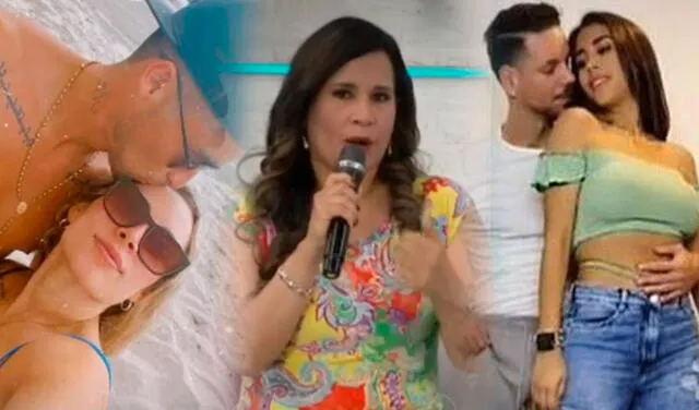 La psicóloga criticó el comportamiento de Rodrigo Cuba y Melissa Paredes como padres de una menor. Foto: composición/captura de América TV/Instagram