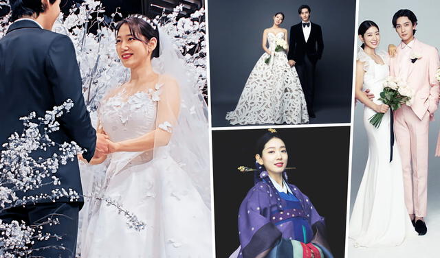 Park Shin Hye, boda Choi Tae Joon, vestidos de novia