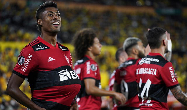 Bruno Henrique fue el mejor de Flamengo ante Barcelona SC. Foto: AFP