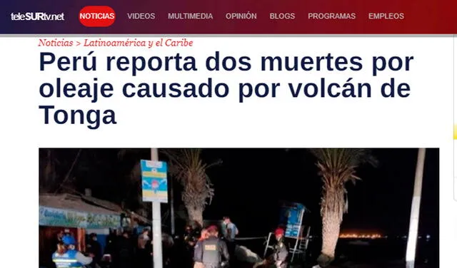 Muerte de peruanas tras erupción volcánica fue cuestionada por medios extranjeros