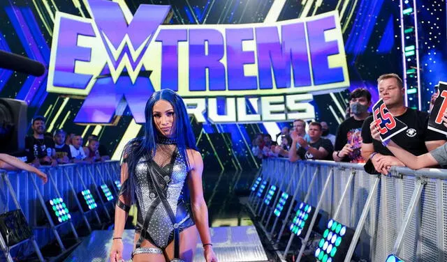 Sasha Banks regresó a la WWE en Extreme Rules. Foto: WWE