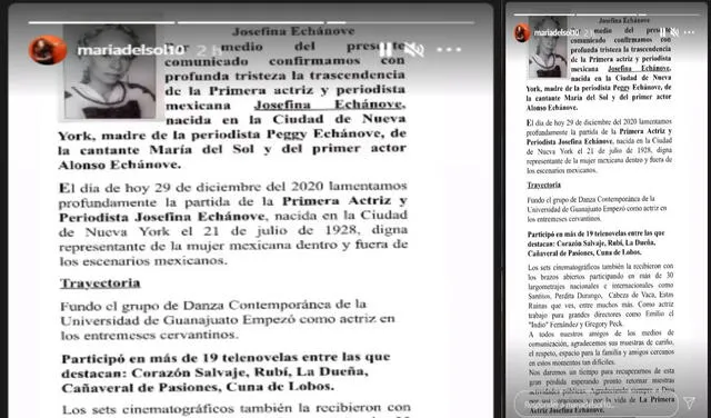 Murió la primera actriz Josefina Echánove a los 93 años Murió la primera actriz Josefina Echánove a los 93 años