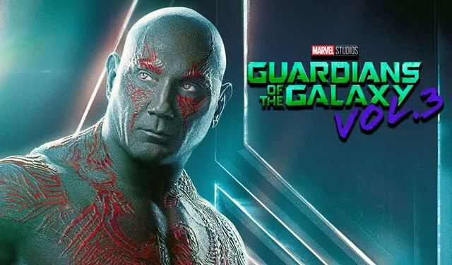 Bautista deja a Drax. Será que el personaje muerta en la tercera entrega de Guadianes de la Galaxia. Foto: Marvel Studios