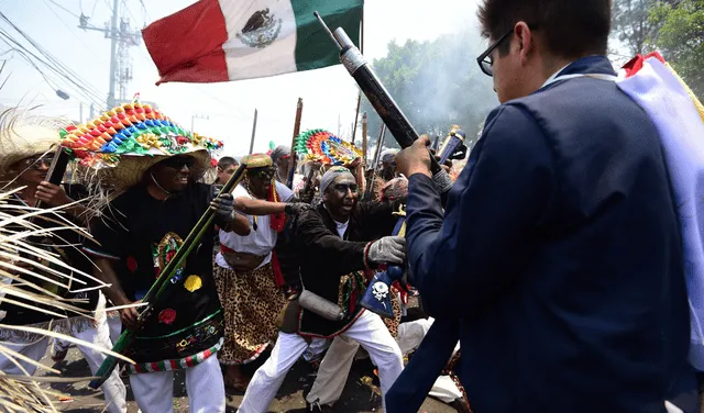 México conmemora cada 5 de mayo la Batalla de Puebla. Foto: AFP
