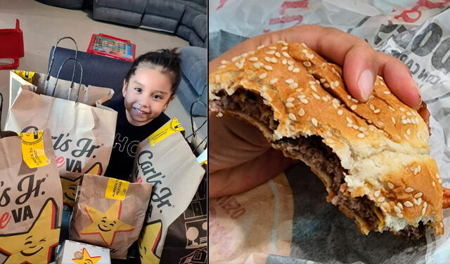 Niña pide 20 hamburguesas por error en aplicación de reparto y se hace viral
