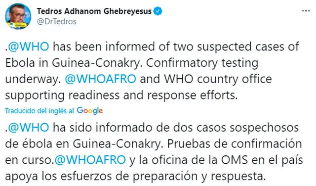 “Estamos realmente preocupados”: Guinea detecta primeras muertes por Ébola