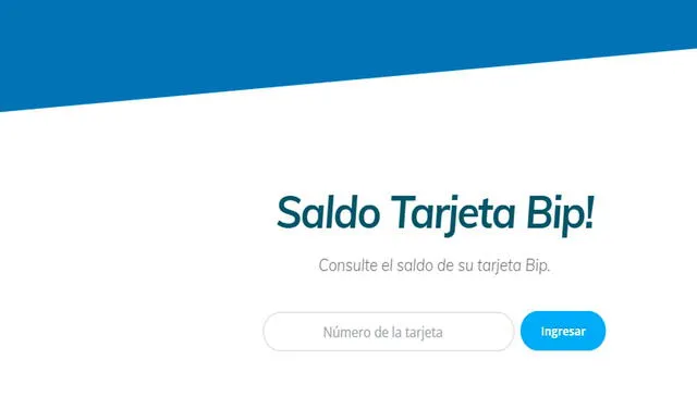 consulta de saldo tarjeta Bip!