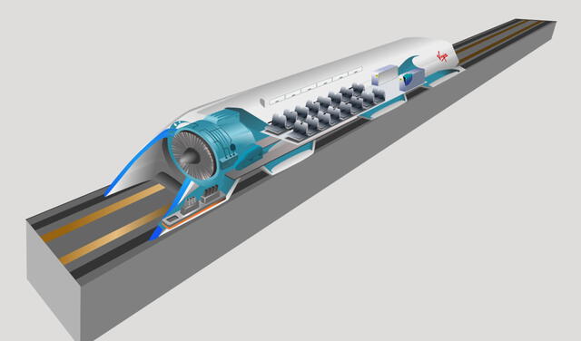 La idea moderna del tren hyperloop fue propuesta por Elon Musk. Imagen: Wikimedia Commons