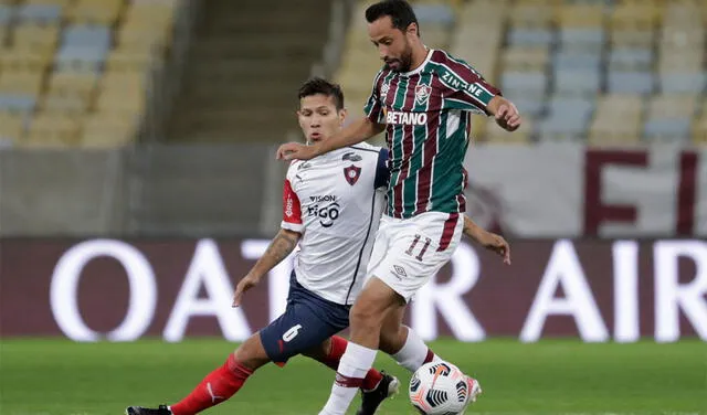 Fluminense clasificó a cuartos tras vencer 3-0 a Cerro Porteño en el global. Foto: AFP