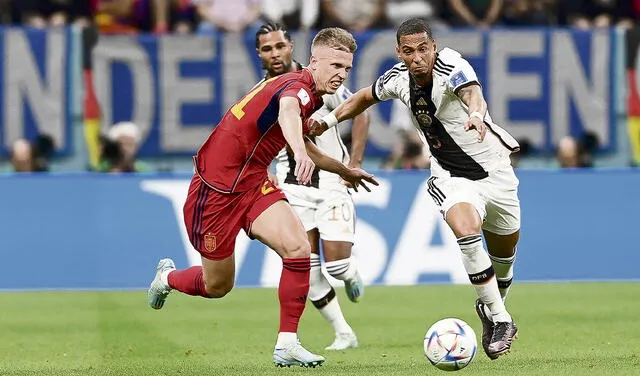 Después de tiempo. España y Alemania no se enfrentaban en una Copa del Mundo desde la semifinal de Sudáfrica 2010. Foto: EFE