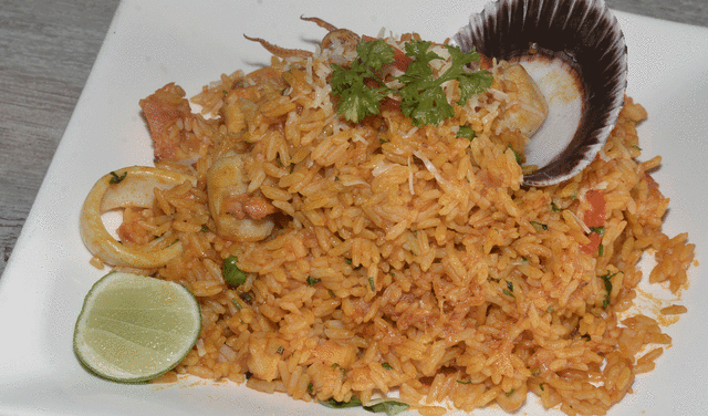 Arroz con mariscos. Foto: El Popular