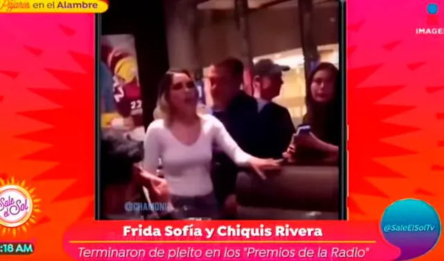 Frida Sofía armó escándalo en un bar.