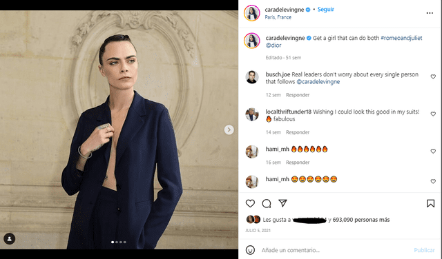 Cara Delevigne se casó con la actriz Ashley Benson en el 2019. Foto: Instagram