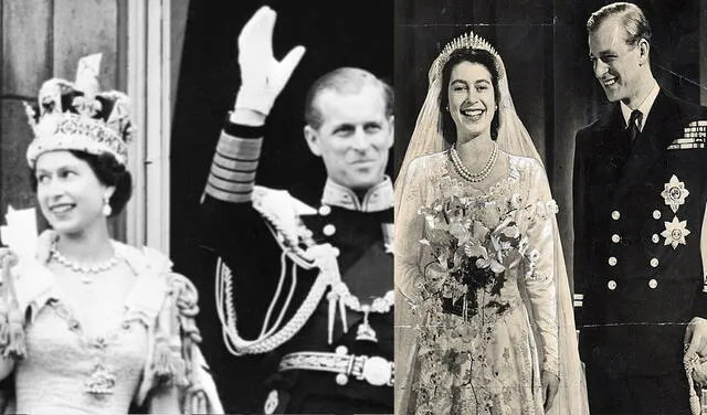Príncipe Felipe y la reina Isabel II