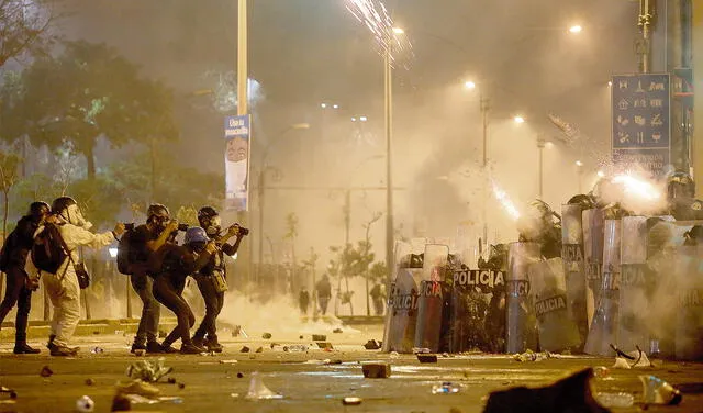 Represión. Protesta ciudadana fue reprimida con violencia. Foto: difusión