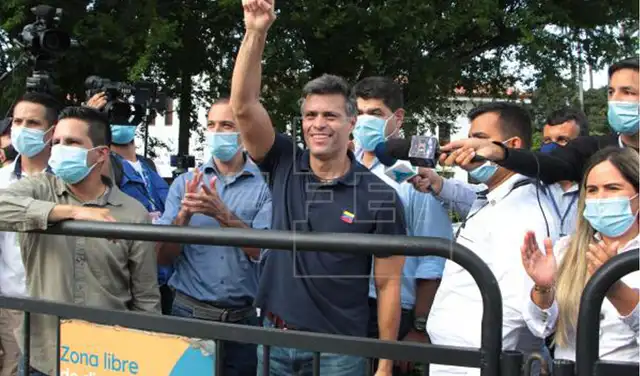 Leopoldo López afirma que su país tiene hambre de libertad. Foto: EFE Leopoldo López afirma que su país tiene hambre de libertad. Foto: EFE