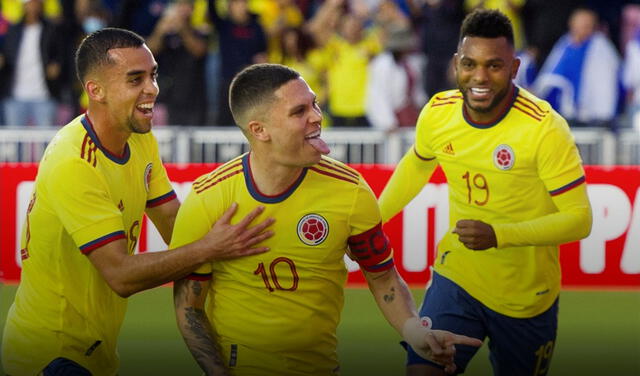 Juan Fernando Quintero anotó el primer tanto del duelo. Foto: Selección Colombiana