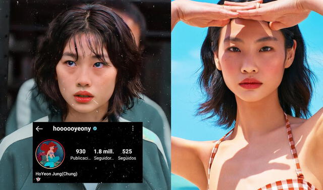 Perfil de Instagram de Jung Ho Yeon, actriz de El juego del calamar